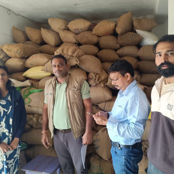 जिले में 5 प्रकरणों में 6 लाख 41 हजार मूल्य के 207 क्विंटल अवैध धान जप्त…