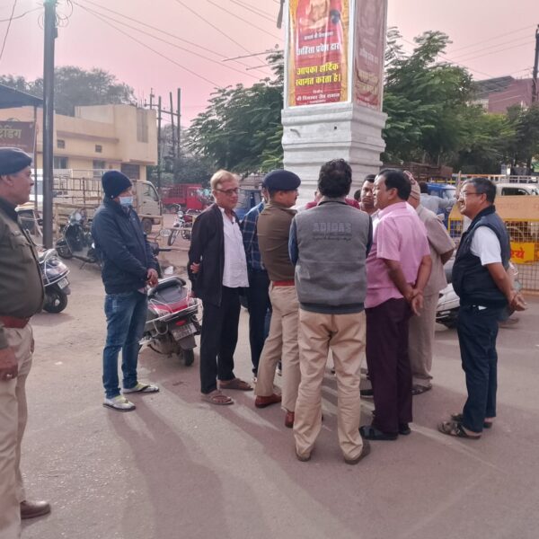 राजनांदगांव : यातायात पुलिस का सुगम यातायात व्यवस्था हेतु शहर भ्रमण…