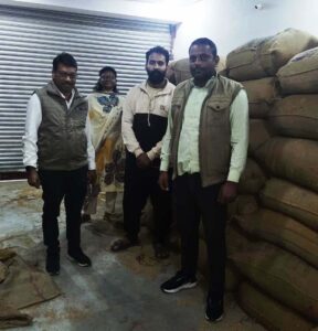 48 लाख 69 हजार मूल्य का 3927 बोरा अवैध धान जप्त…