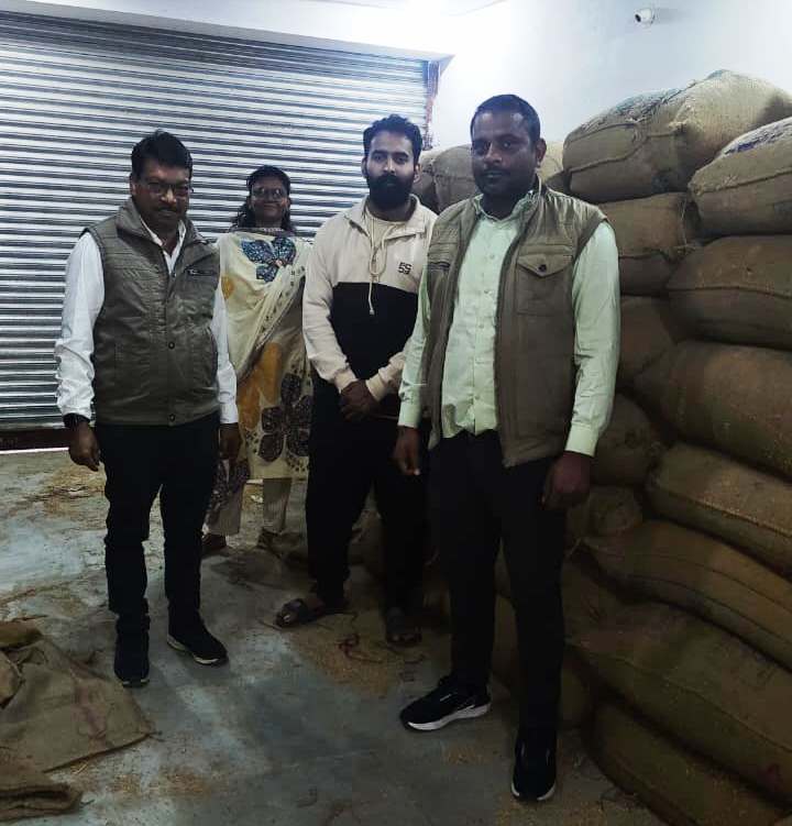 48 लाख 69 हजार मूल्य का 3927 बोरा अवैध धान जप्त…