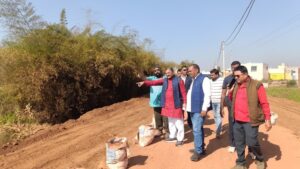 सांसद संतोष पांडेय ने निर्माणाधीन गौरवपथ निर्माण कार्य का किया निरीक्षण…