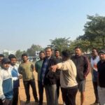 महापौर मधुसूदन यादव लखोली स्कूल मैदान में खिलाडियो से की मुलाकात…