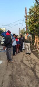 वार्ड भ्रमण कर पाईप लाईन लिकेज की जॉच करने एवं प्रभावित क्षेत्र मेें टैंकर से पानी सप्लाई के दिये निर्देश…