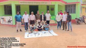 रायपुर : उदंती-सीतानदी टाइगर रिज़र्व में 3 शिकारी गिरफ्तार…