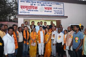 रायपुर : उद्योग मंत्री श्री लखन लाल देवांगन ने मथुरा माली मरार पटेल समाज को दी 10 लाख के सामुदायिक भवन की सौगात…